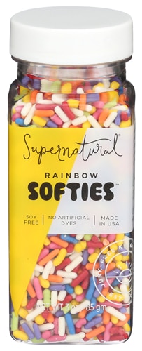 Supernatural Sprinkles Dye-Free Rainbow Softies - Top 9 Allergen Free