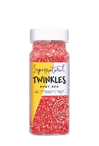 Supernatural Sprinkles Dye Free Ruby Red Sanding Sugar