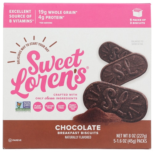 Sweet Loren's Gluten Free Non-GMO Breakfast Biscuit Chocolate