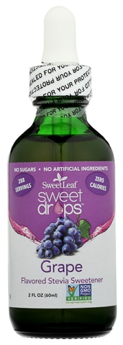 SweetLeaf Sweet Drops Flavored Stevia Sweetener Grape