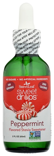 SweetLeaf Sweet Drops Flavored Stevia Sweetener Peppermint