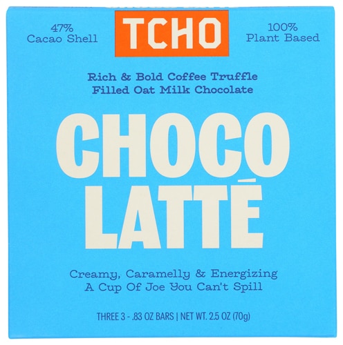 TCHO Chocolate - Bar Organic 100% Plant Based Choco Latte