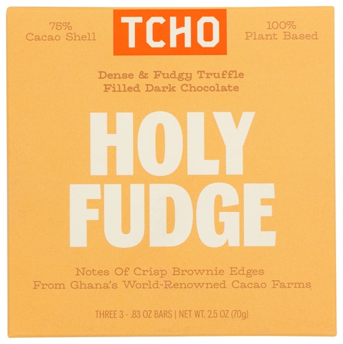 TCHO Chocolate - Bar Organic 100% Plant Based Holy Fudge