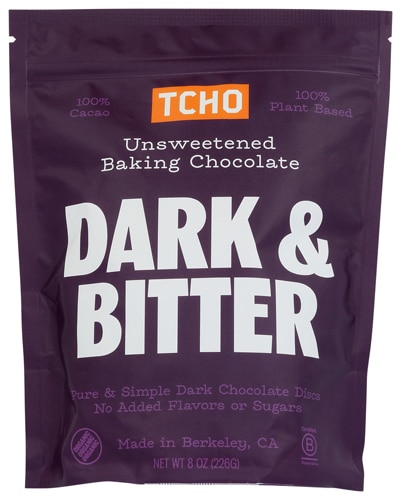 TCHO Chocolate - Unsweetened Baking Chocolate Dark & Bitter