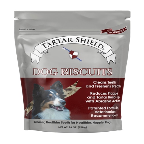 Tartar Shield Dog Biscuits Daily Dental Treat Chicken