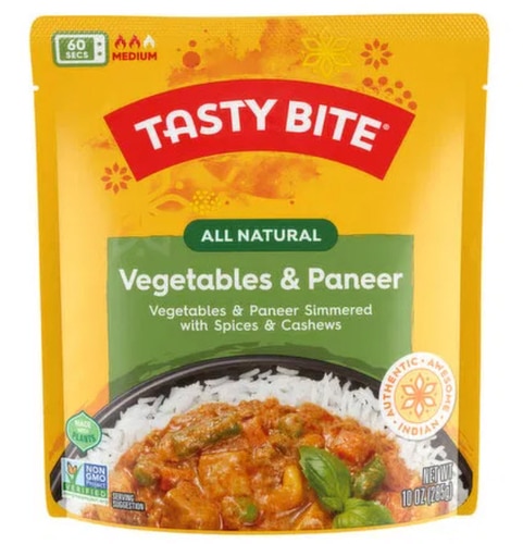 Tasty Bite Gluten Free Non-GMO All Natural Vegetables & Paneer