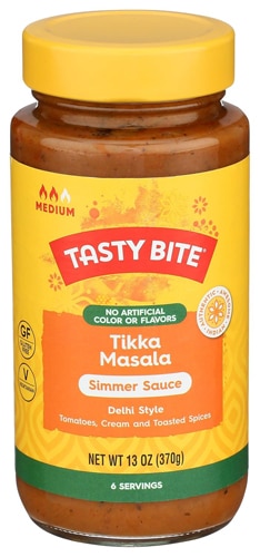 Tasty Bite Gluten Free Vegan Simmer Sauce Tikka Masala