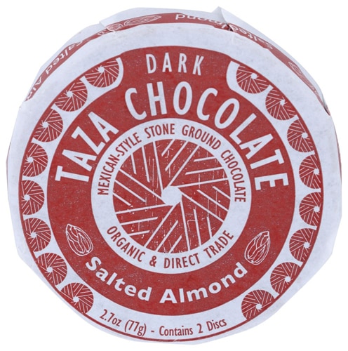 Taza Chocolate Organic Chocolate Disc Salted Almond