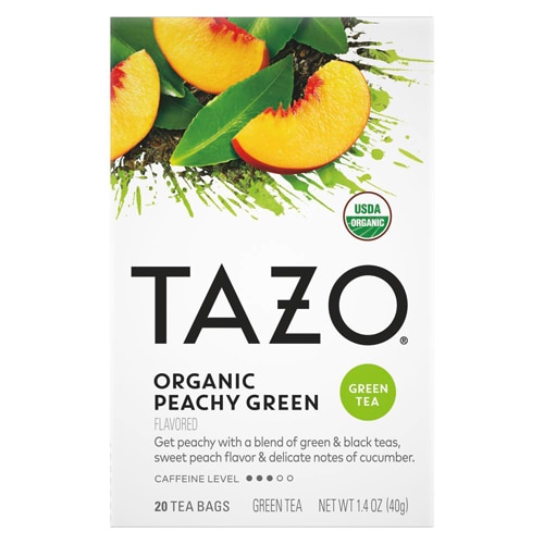 Tazo Moderately Caffeinated Peachy Green & Black Tea Bags