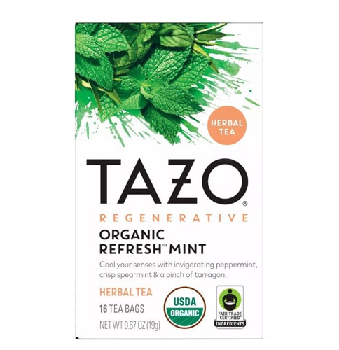 Tazo Organic Refresh Mint Herbal Tea Bags