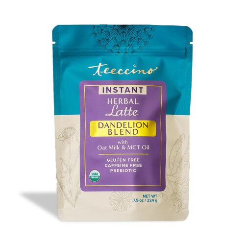 Teeccino Instant Organic Herbal Latte Dandelion Blend