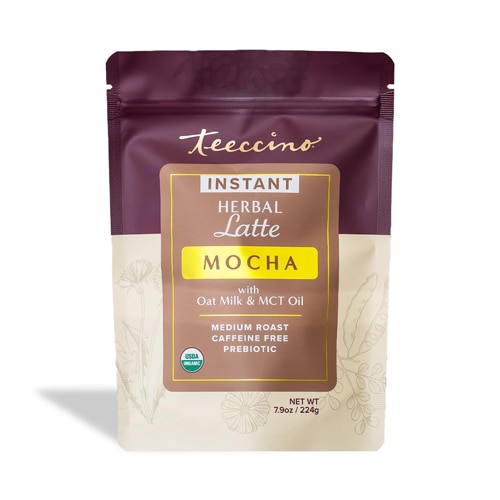 Teeccino Instant Organic Herbal Latte Mocha