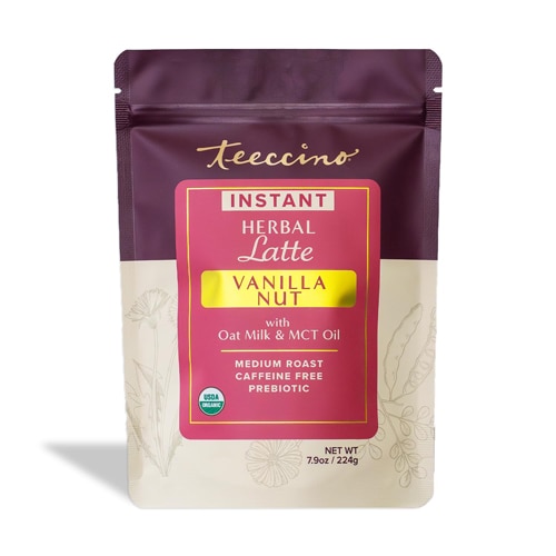 Teeccino Instant Organic Herbal Latte Vanilla Nut