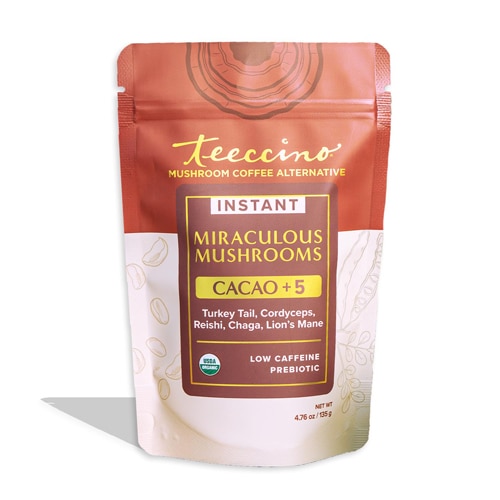 Teeccino Instant Organic Miraculous Mushrooms Cacao +5