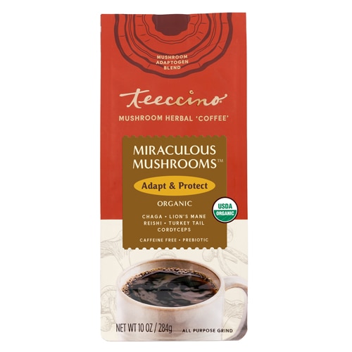 Teeccino Mushroom Herbal 'Coffee' Miraculous Mushrooms