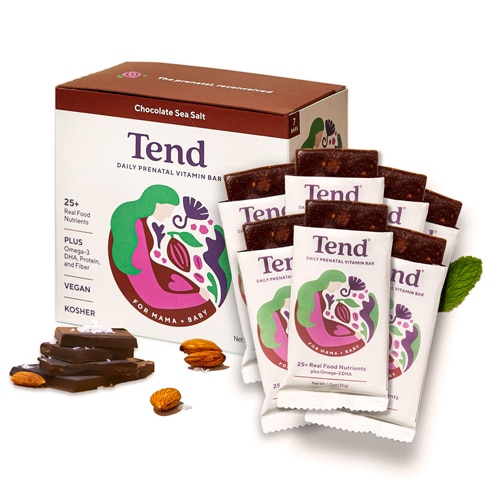 Tend Daily Prenatal Vitamin Bar Chocolate Sea Salt