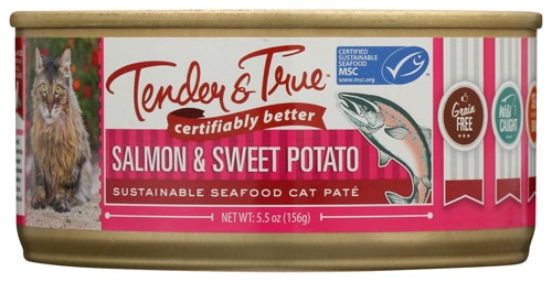 Tender & True Wet Cat Food Salmon & Sweet Potato