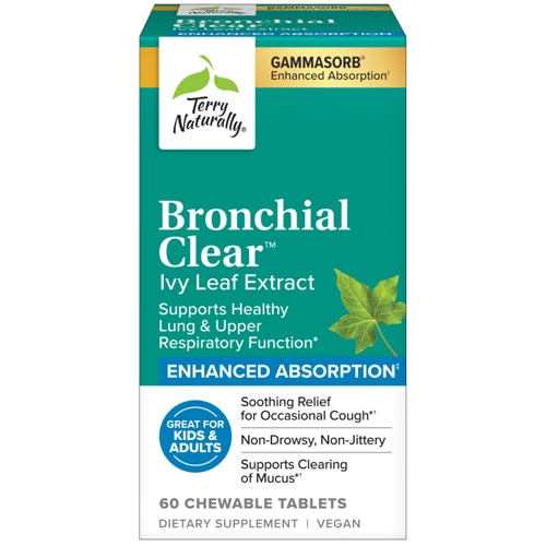 Terry Naturally Bronchial Clear Ivy Leaf Extract Chewable