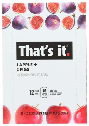 That's It Gluten Free Fruit Bars Apple & Fig