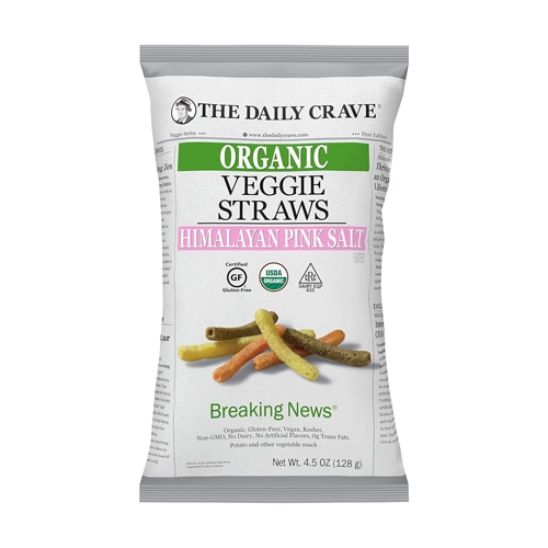 The Daily Crave Organic Veggie Straws Himalayan Pink Salt