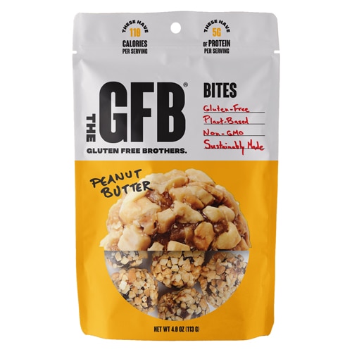 The GFB Gluten Free Bites Peanut Butter