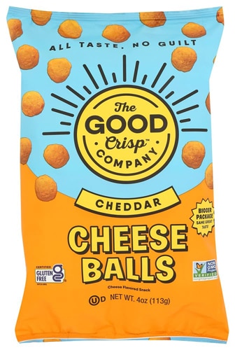 The Good Crisp Company Gluten Free Cheese Balls Cheddar