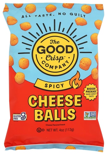 The Good Crisp Company Gluten Free Cheese Balls Spicy
