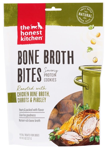 The Honest Kitchen Bone Broth Bites Dog Treats Chicken