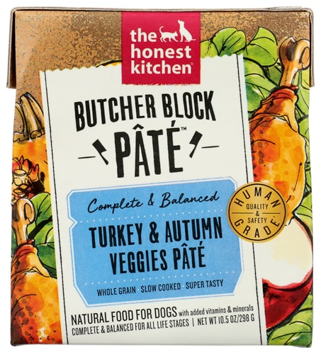 The Honest Kitchen Butcher Block Pate Dog Food Turkey & Autumn Veggies