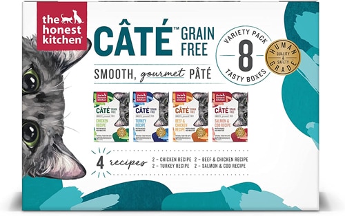 The Honest Kitchen Cate Grain Free Wet Cat Food Pate Variety Pack