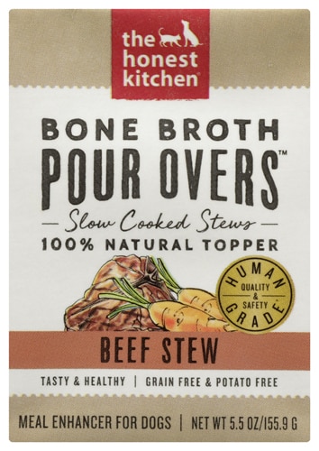 The Honest Kitchen Dog Food Topper Bone Broth Pour Overs Beef Stew