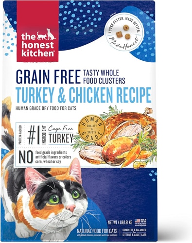 The Honest Kitchen Dry Cat Food Whole Food Clusters Grain Free Turkey & Chicken