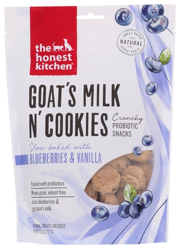 The Honest Kitchen Goat's Milk N' Cookies Dog Treats Blueberries & Vanilla