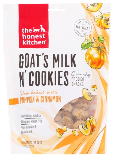 The Honest Kitchen Goat's Milk N' Cookies Dog Treats Pumpkin & Cinnamon