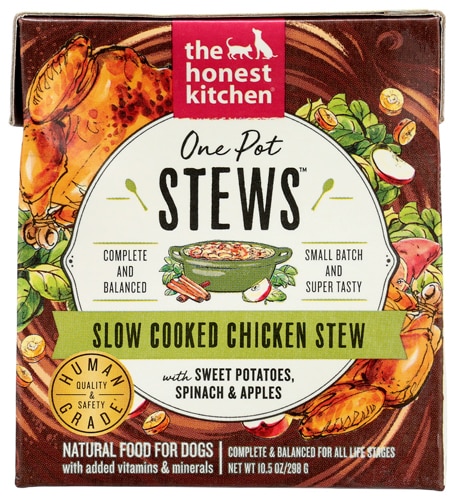 The Honest Kitchen One Pot Stews Slow Cooked Chicken with Sweet Potatoes Spinach & Apples Poultry