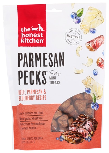 The Honest Kitchen Parmesan Pecks Mini Dog Treats Beef & Blueberry