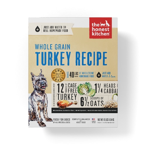 The Honest Kitchen Whole Grain Dehydrated Dog Food Turkey Recipe