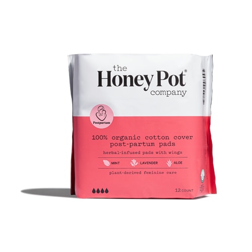 The Honey Pot Company Organic Top Sheet Postpartum Herbal Pads