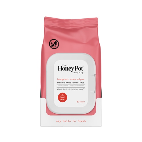 The Honey Pot Feminine Wipes - Bergamot Rose