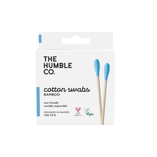 The Humble Co Bamboo Cotton Swabs - Blue