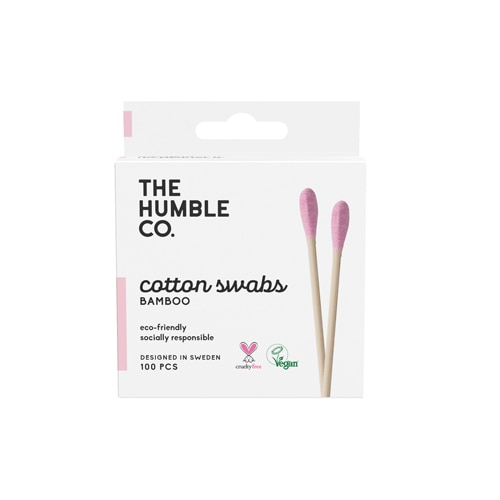 The Humble Co Bamboo Cotton Swabs - Purple