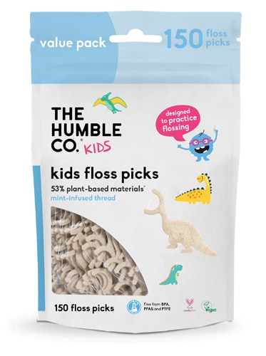 The Humble Co Kids Dental Floss Picks Mint