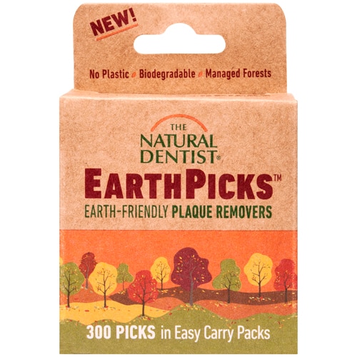 The Natural Dentist Earthpicks Earth-Friendly Plaque Removers