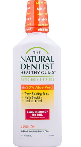 The Natural Dentist Healthy Gums Antigingivitis Rinse Orange Zest