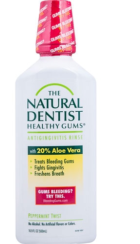 The Natural Dentist Healthy Gums Antigingivitis Rinse Peppermint Twist