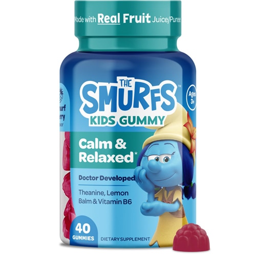 The Smurfs Kids Gummy Calm & Relaxed - Theanine-Lemon Balm-Vitamin B6