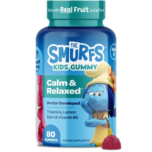The Smurfs Kids Gummy Calm & Relaxed - Theanine-Lemon Balm-Vitamin B6
