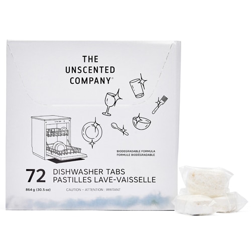 The Unscented Company Dish Tabs All-In-One Biodegradable Unscented