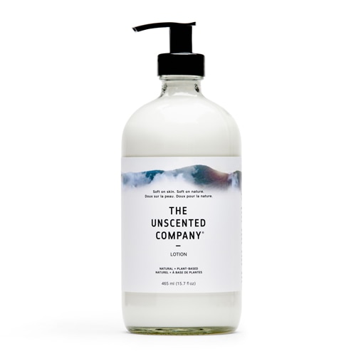 The Unscented Company Hand & Body Lotion Glass Bottle Fragrance Free
