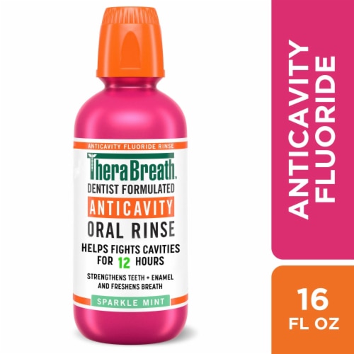 TheraBreath AntiCavity Oral Rinse Sparkle Mint